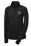 Ladies 1/4 Zip Pullover-LCHS FOOTBALL