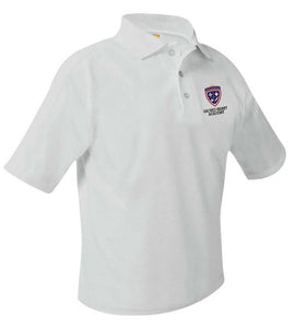 NEW!! M-2nd Grade- Unisex Embroidered Polo- Pique SS- Sacred Heart Academy