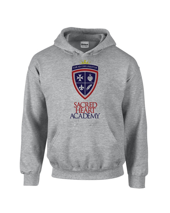 18500-Hooded Sweatshirt  with Sacred Heart Logo