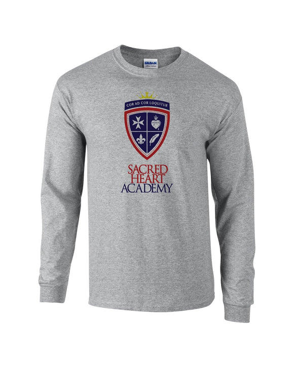 2400-Long Sleeve T-shirt 100% Cotton with Sacred Heart  Logo
