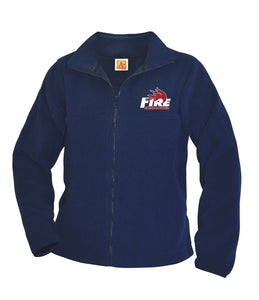 Polar Fleece Navy Zip Jacket- Immanuel Baptist