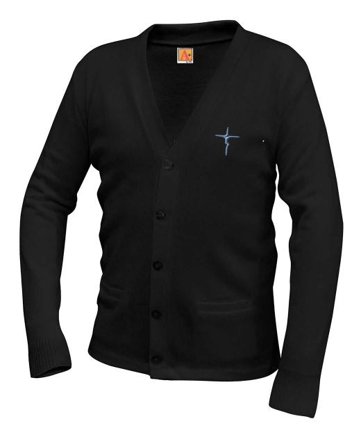 V-neck Sweater Card wPkt- Lansing Catholic