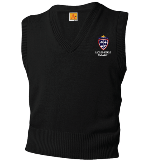 V-Neck Navy Sweater Vest- Sacred Heart Academy
