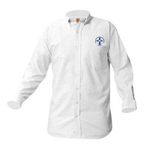Oxford Male Embroidered LS- Immaculate Conception