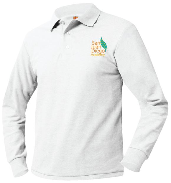 Unisex Embroidered Polo- Pique LS- San Juan Diego