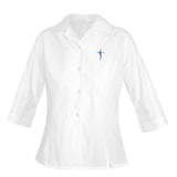 EMB-2416A/4416Y Oxford 3/4 Sleeve Lansing Catholic