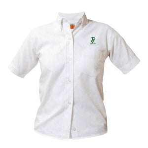 Oxford Girls Embroidered Blouse SS- Lumen Christi