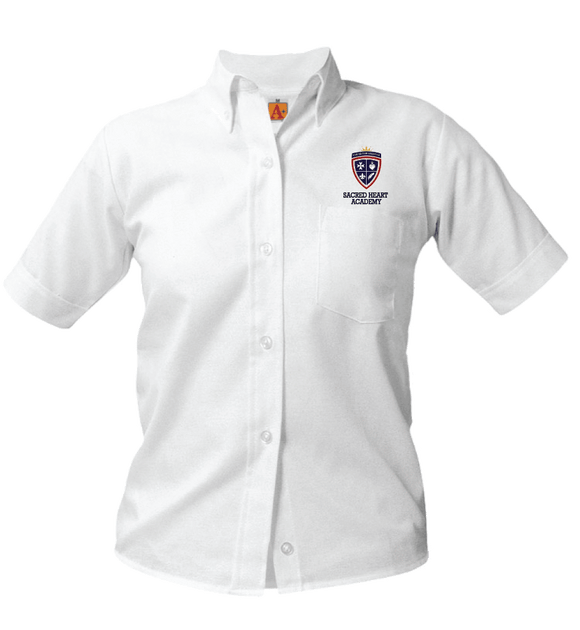 Oxford Girls Embroidered Blouse SS- Sacred Heart Academy