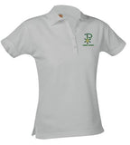 Girl Fit Polo Embroidered- Pique SS- Lumen Christi