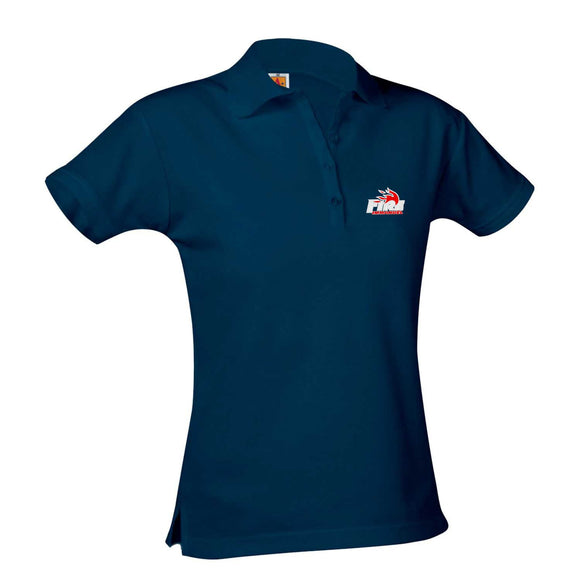 Girl Fit Polo Embroidered- Pique SS- Immanuel Baptist