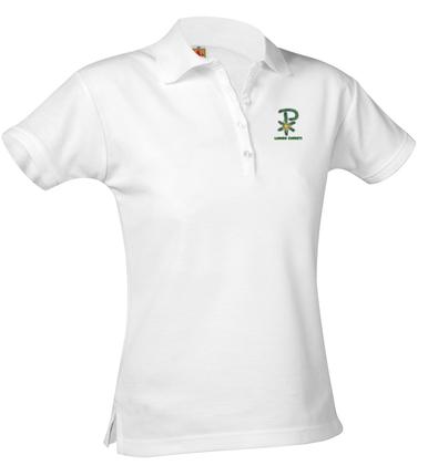 Girl Fit Polo Embroidered- Pique SS- Lumen Christi