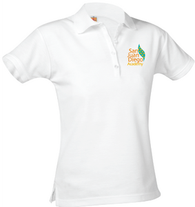 Girl Fit Polo Embroidered- Pique SS- San Juan Diego