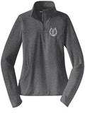 Jewels Faith Ranch-Woman's 1/4 Zip Performance Fleece Jacket-Charcoal Heather