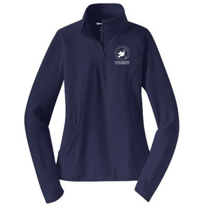 Ladies Navy 1/4 Zip Jacket- Divine Providence