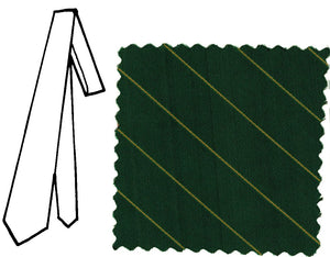P48- Tie-Green and Gold Stripe